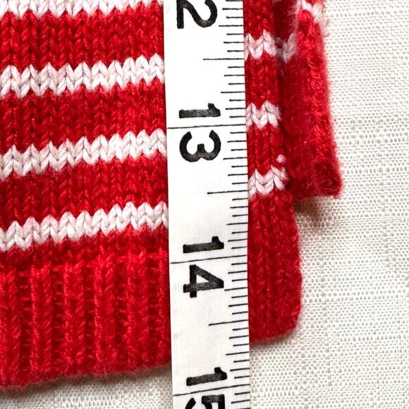 TALBOTS Linen Blend Sweater Women M Stripe V-neck Nautical Preppy Coastal Summer - Picture 8 of 9